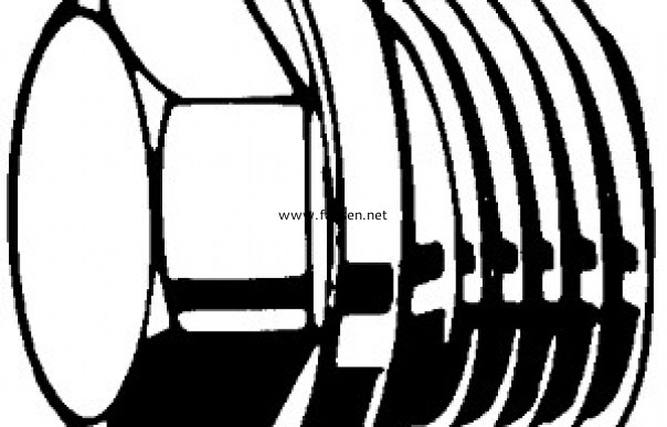 DIN910 外六角錐形型閉鎖螺釘（ 外六角油塞管螺紋）hexagon head screw plugs,cyl.thread